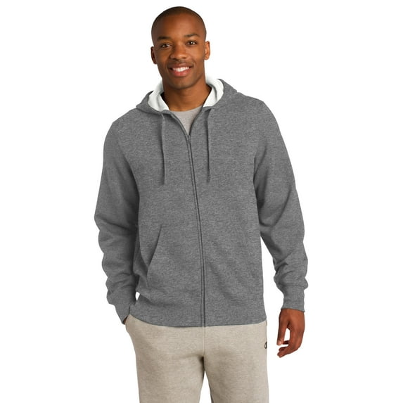 Sport-Tek Full Zip Hooded Sweatshirt-3XL (Vintage Heather)
