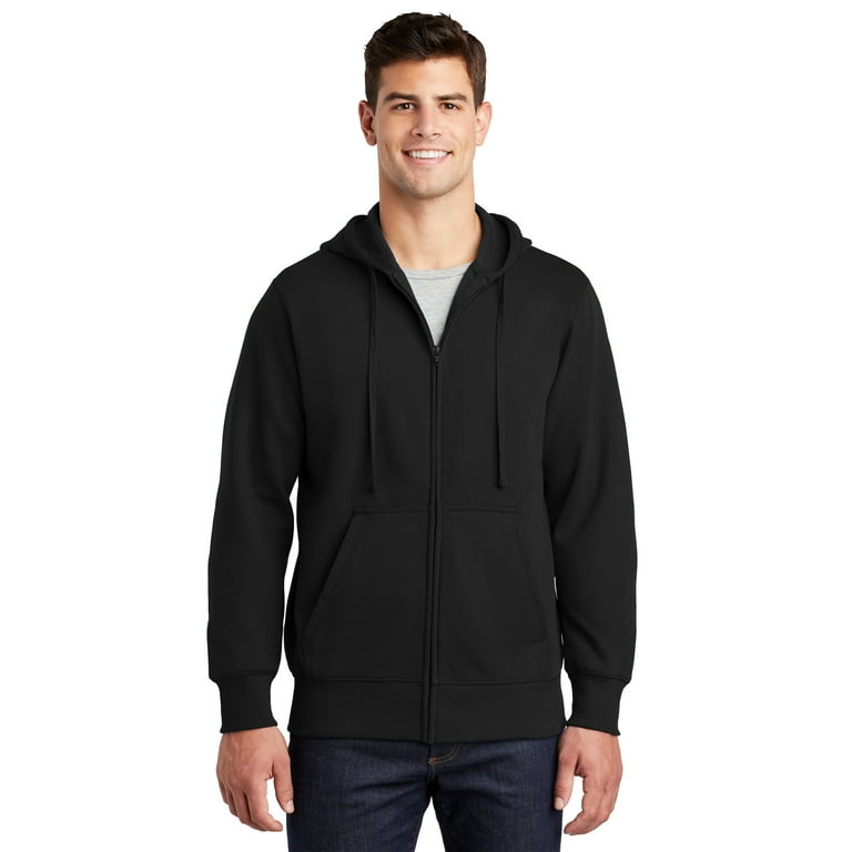 Sport tek full sales zip hooded sweatshirt