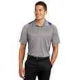 thumbnail image 1 of Sport-Tek Heather Colorblock Contender Polo-4XL (Vintage Heather/ Purple), 1 of 6