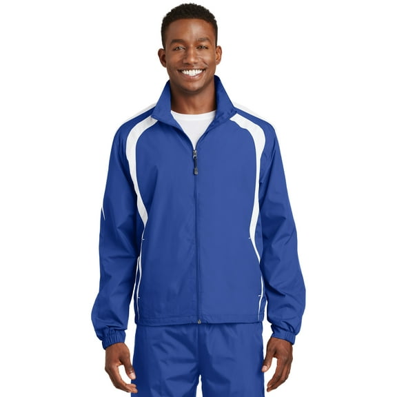 Sport-Tek JST60 Colorblock Raglan Jacket, Mens Coats and Jackets