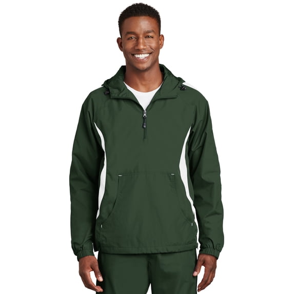 Sport-Tek JST63 Colorblock Raglan Anorak Jacket