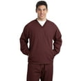 thumbnail image 1 of Sport-Tek JST72 Mens V Neck Raglan Wind Shirt, Maroon - Extra Large, 1 of 2