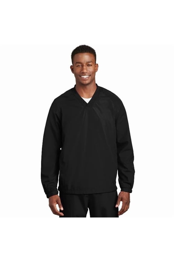JST72 Mens V-Neck Raglan Wind Shirt