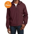 thumbnail image 1 of Sport-Tek JST73 Hooded Raglan Jacket, Maroon, XS, Mens Coats and Jackets, 1 of 1