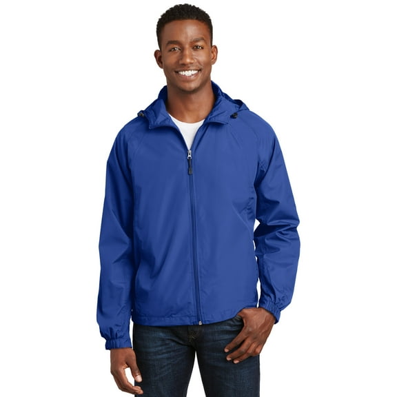 Sport-Tek JST73 Hooded Raglan Jacket, True Royal, 2XL