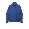 thumbnail image 1 of Sport-Tek JST94 Tricot Full-Zip Track Jacket, True Royal/ White, S, 1 of 4