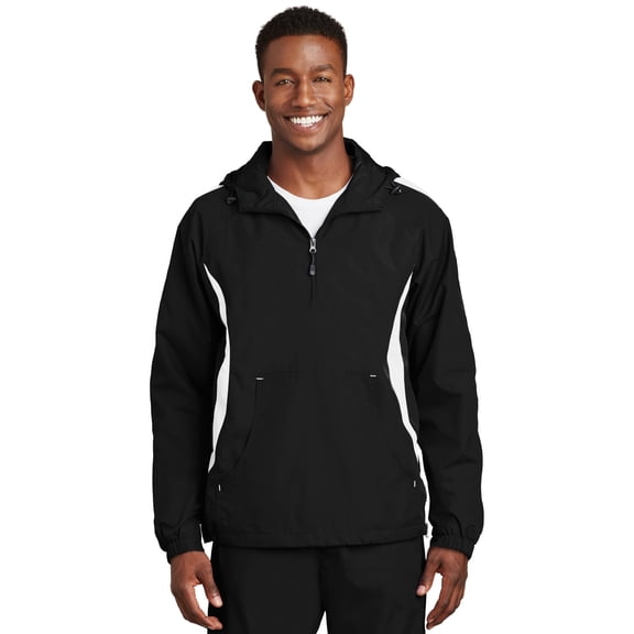 Sport-Tek Jst63 Colorblock Raglan Anorak Jacket