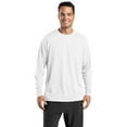 thumbnail image 1 of Sport-Tek K368 Mens Dri Mesh Long Sleeve T-Shirt - White - M, 1 of 2