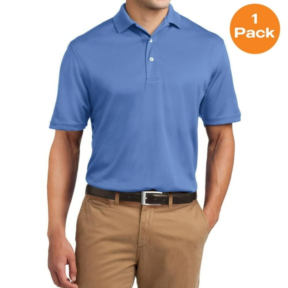 Sport-Tek K469 Dri-Mesh Polo Shirt , Blueberry, XL, Mens Polo Shirts