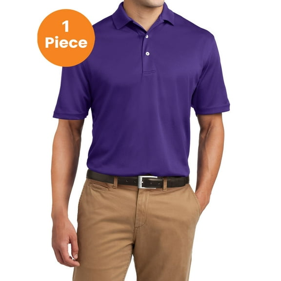 Sport-Tek K469 Dri-Mesh Polo Shirt , Purple, S, Mens Polo Shirts