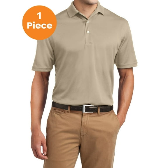 Sport-Tek K469 Dri-Mesh Polo Shirt , Sandstone, M, Mens Polo Shirts