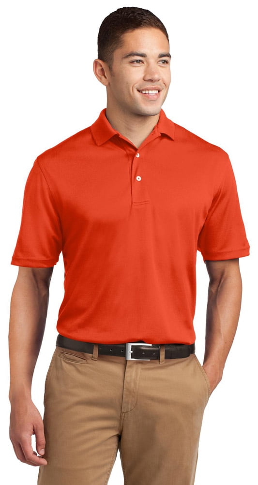 SPORT-TEK Men's Dri Mesh Polo L Royal at  Men's Clothing store