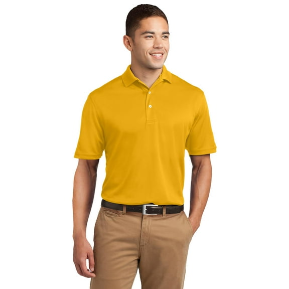 Sport-Tek K469 Mens Dri-Mesh Polo T-Shirt, Gold - 4XL