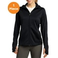 thumbnail image 1 of Sport-Tek L248 Ladies Tech Fleece Full-Zip Hooded Jacket, Black, L, Womens Activewear, 1 of 1