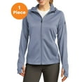 thumbnail image 1 of Sport-Tek L248 Ladies Tech Fleece Full-Zip Hooded Jacket, Grey Heather, S, Womens Fleece Jackets, 1 of 1