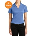 thumbnail image 1 of Sport-Tek L469 Ladies Dri-Mesh V-Neck Polo Shirt, Blueberry, XS, Womens Polo Shirts, 1 of 1