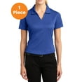 thumbnail image 1 of Sport-Tek L469 Ladies Dri-Mesh V-Neck Polo Shirt, Royal, L, Womens Polo Shirts, 1 of 1