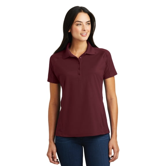 Sport-Tek L474 Ladies Dri-Mesh Pro Polo Shirt, Maroon, XL