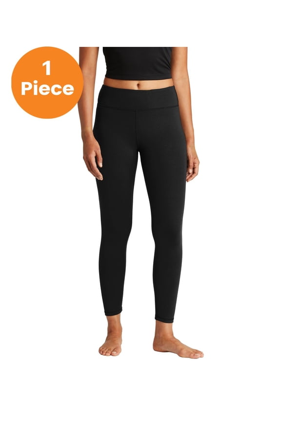 LPST890 Ladies 7/8 Legging, Black, M, Womens Leggings