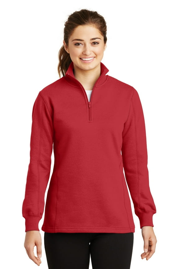 LST253 Ladies 1/4-Zip Sweatshirt , Womens Sweatshirts