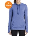 thumbnail image 1 of Sport-Tek LST296 Ladies PosiCharge Tri-Blend Wicking Fleece Hooded Pullover, True Royal Heather, S, Womens Activewear, 1 of 1