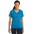 thumbnail image 1 of Sport-Tek LST340 Ladies PosiCharge RacerMesh V-Neck Tee, Pond Blue, 4XL, 1 of 1