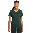 thumbnail image 1 of Sport-Tek Ladies PosiCharge RacerMesh V Neck Tee-4XL (Dark Forest Green), 1 of 2