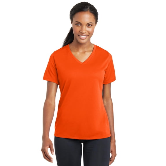 Sport-Tek LST340 Ladies PosiCharge RacerMesh V-Neck Tee