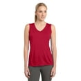 thumbnail image 1 of Sport-Tek LST352 Womens Sleeveless V-Neck T-Shirt - True Red - Large, 1 of 1