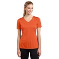 thumbnail image 1 of Sport-Tek LST353 PosiCharge Women V-Neck T-Shirt - Deep Orange - XL, 1 of 2