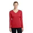 thumbnail image 1 of Sport-Tek LST353LS Running Shirt Ladies Long Sleeve V-Neck PosiCharge Competitor Tee, 1 of 3