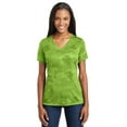 thumbnail image 1 of Sport-Tek LST370 Ladies CamoHex V-Neck T-Shirt - Lime Shock - Medium, 1 of 2