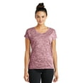 thumbnail image 1 of Sport Tek 1151435 Ladies PosiCharge Electric Heather Sporty Tee, Maroon Electric - Extra Large, 1 of 6