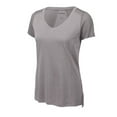 thumbnail image 1 of Sport-Tek LST465 Ladies Endeavor Tee, Dark Royal Heather/ Black, 4XL, Womens Clothing, Womens Activewear, 1 of 4