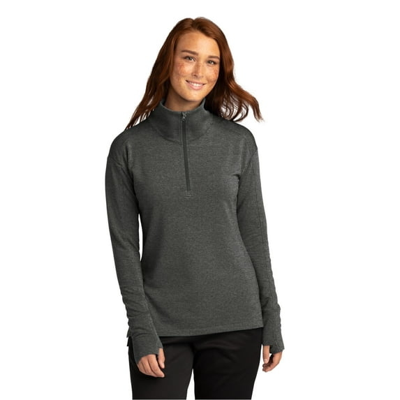 Sport-Tek LST561 Ladies Sport-Wick Flex Fleece 1/4-Zip , White, 4XL, Womens Activewear