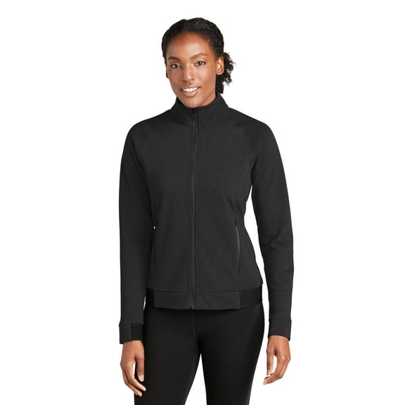Sport-Tek LST570 Ladies Strive PosiCharge Full-Zip, Black , S
