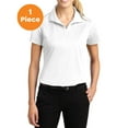 thumbnail image 1 of Sport-Tek LST650 Ladies Micropique Sport-Wick Polo Shirt, White, M, Big Girls Shirts & Blouses, 1 of 1