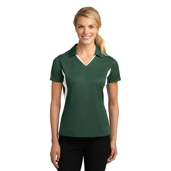 Sport-Tek LST655 Ladies Side Blocked Micropique Sport-Wick Polo Shirt