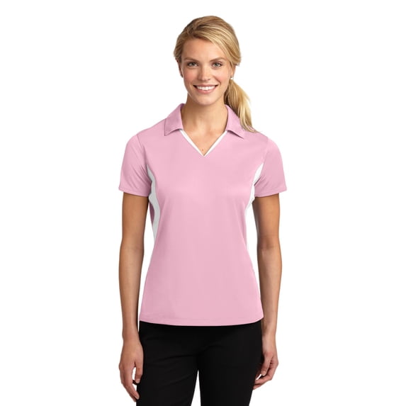 Sport-Tek LST655 Ladies Side Blocked Micropique Sport-Wick Polo Shirt