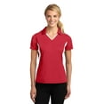 thumbnail image 1 of Sport-Tek LST655 Womens Side Blocked Micropique Sport-Wick Polo Collared Shirt, 1 of 2