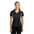 thumbnail image 1 of Sport-Tek LST655 Womens Side Blocked Micropique Sport-Wick Polo Collared Shirt, 1 of 2