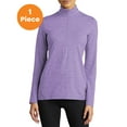 thumbnail image 1 of Sport-Tek LST711 Ladies Exchange 1.5 Long Sleeve 1/2-Zip Pullover, Hyacinth Heather, S, Womens Workout Tops, 1 of 1