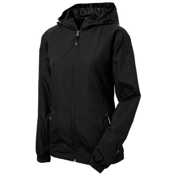Sport-Tek LST76 Jacket Women's Colorblock Hooded Raglan