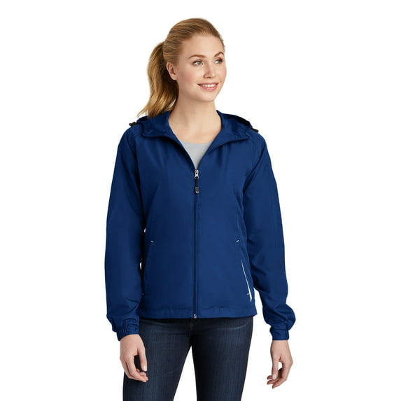 Sport-Tek LST76 Jacket Women's Colorblock Hooded Raglan
