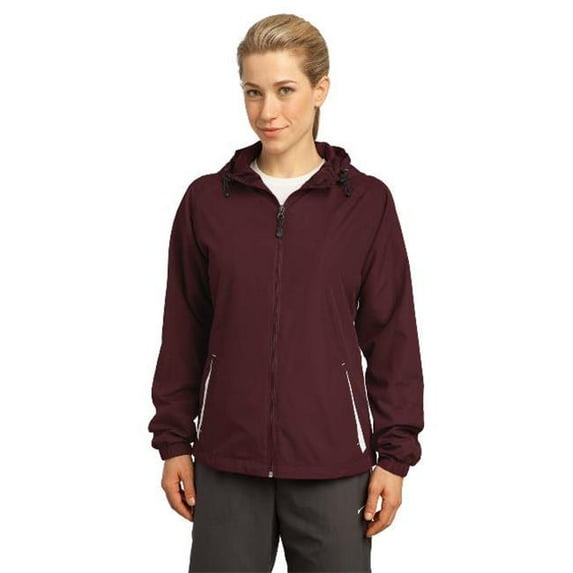 Sport-Tek LST76 Jacket Women's Colorblock Hooded Raglan