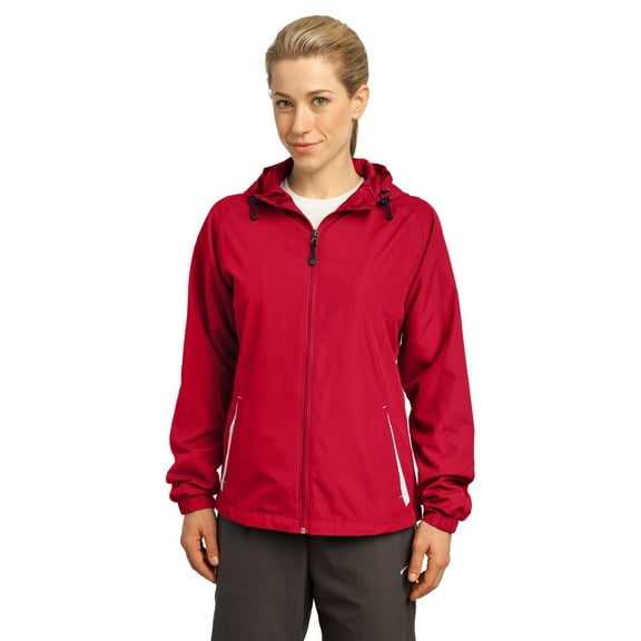 Sport-Tek LST76 Jacket Women's Colorblock Hooded Raglan