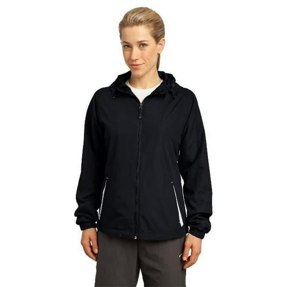Sport-Tek LST76 Jacket Women's Colorblock Hooded Raglan