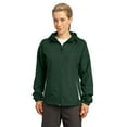 thumbnail image 1 of Sport-Tek LST76 Ladies Colorblock Hooded Jacket , Forest Green/White, XL, 1 of 2