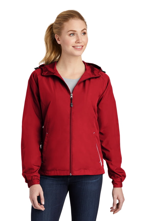 LST76 Ladies Colorblock Hooded Jacket , Womens Coats