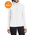 thumbnail image 1 of Sport-Tek LST852 Ladies Sport-Wick Stretch Full-Zip Jacket, White, S, Womens Activewear, 1 of 1